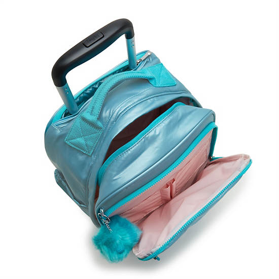 Kipling Gaze Large Metallic Rolling Rugzak Turquoise | België 1399EB